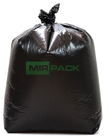 Мешки для мусора 240 литров, 60 мкм, ПВД , 93х125 в пачках, черные - Вид 6