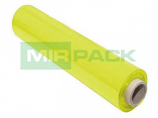 Стрейч пленка для ручной упаковки 500 мм 17 мкм 2,2 кг желтая - Вид 1