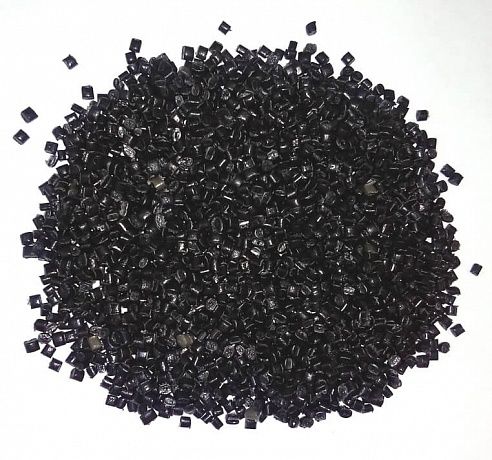 Вторичная гранула стрейч черная - Вид 1
