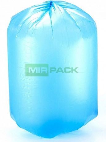 Мешки для мусора 120 литров, 14 мкм, ПНД, 10 шт. синие, 70х110 см, EXTRA - Вид 3